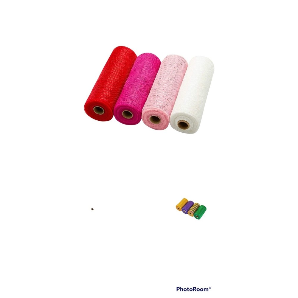4 PACK MESH POLY RIBBON